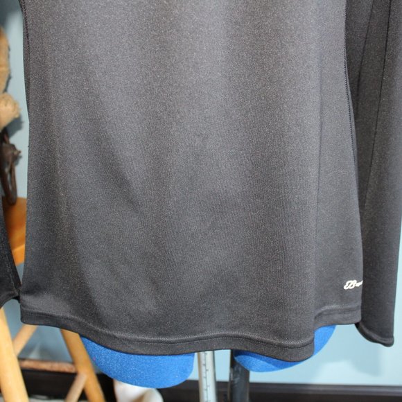 Sport Black Long Sleeve Polyester Top ~L~ - Picture 3 of 6
